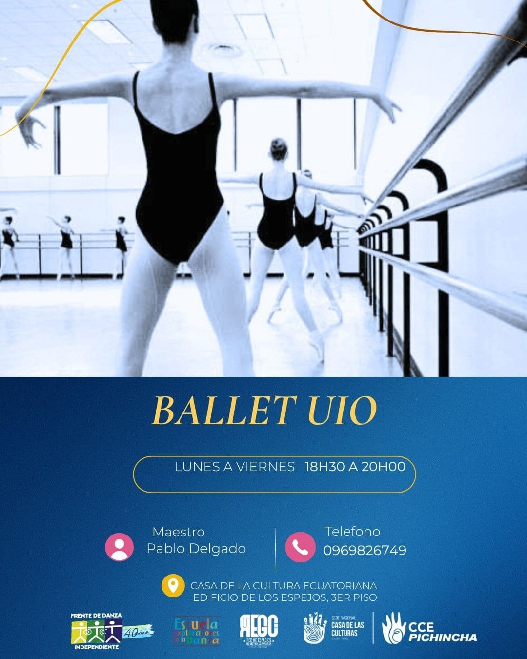 baller uio Ballet Basico con Andrea Montenegro